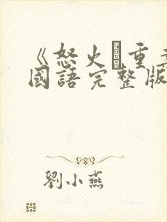 《怒火·重案》国语完整版