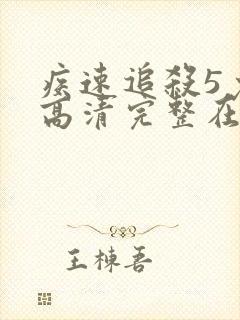 疾速追杀5免费高清完整在线观看封面