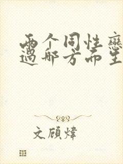 两个同性恋怎么过哪方面生活