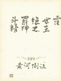 斗罗绝世霍雨浩精神之主