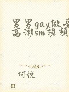 男男gay做受高潮sm视频