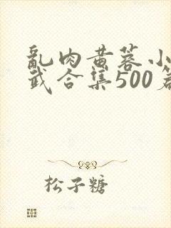 乱肉黄蓉小武大武合集500篇