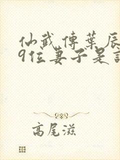 仙武传叶辰的19位妻子是谁