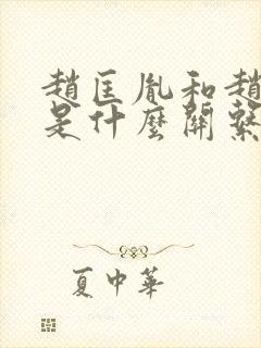 赵匡胤和赵匡胤是什么关系