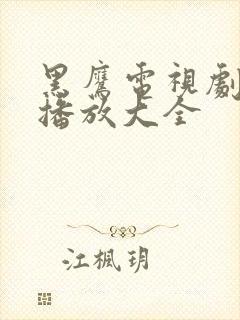 黑鹰电视剧免费播放大全