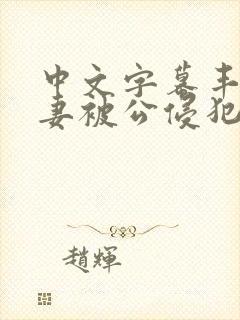中文字幕丰满人妻被公侵犯