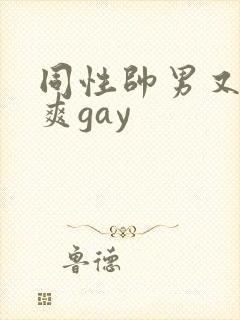 同性帅男又粗又爽gay