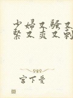 少妇又骚又色又紧又爽又刺激视频