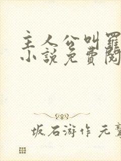 主人公叫罗铮的小说免费阅读笔趣阁