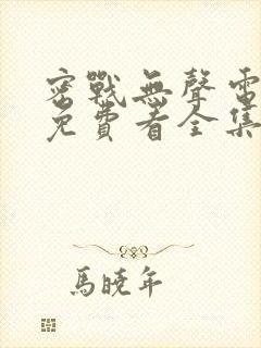 密战无声电视剧免费看全集封面