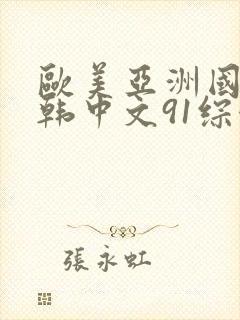 欧美亚洲国产日韩中文91综合封面