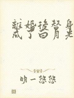 离婚后替身前妻成了白月光大结局封面