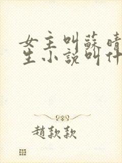 女主叫苏晴的重生小说叫什么名字封面