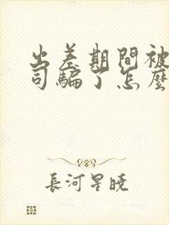 出差期间被男上司骗了怎么办电影