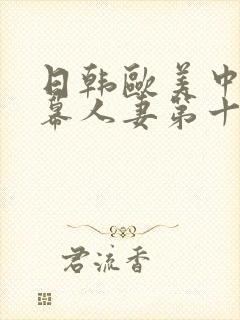 日韩欧美中文字幕人妻第十页