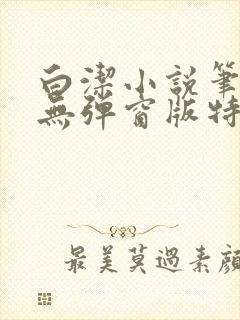 白洁小说笔趣阁无弹窗版特色