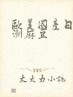 欧美国产日韩亚洲麻豆