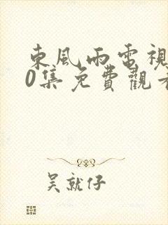 东风雨电视剧40集免费观看视频大全