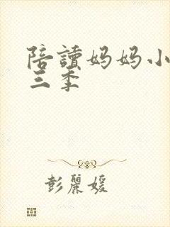陪读妈妈小说第三季封面