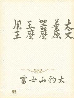 用玉器养大的公主么么原文