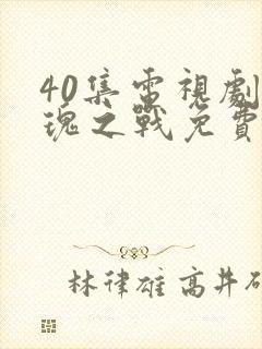40集电视剧玫瑰之战免费播放