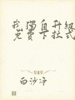 我独自升级漫画免费下拉式全集