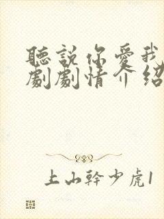 听说你爱我电视剧剧情介绍