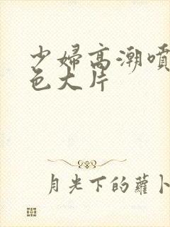 少妇高潮喷水黄色大片