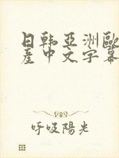 日韩亚洲欧美国产中文字幕