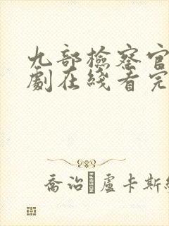 九部检察官连续剧在线看完整版封面