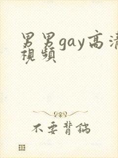 男男gay高清视频