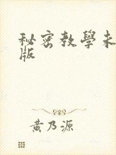 秘密教学未删减版