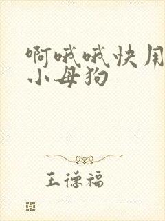 啊哦哦快用力操小母狗