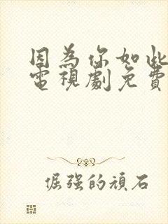 因为你如此耀眼电视剧免费观看全集