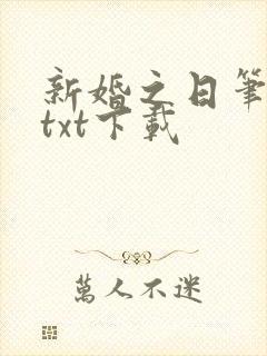新婚之日笔趣阁txt下载