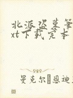 北派盗墓笔记txt下载完本封面