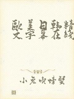 欧美日韩精品中文字幕在线