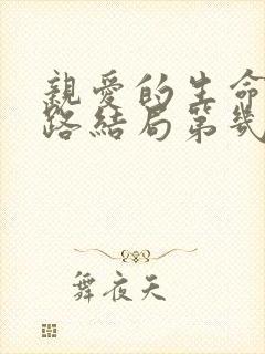 亲爱的生命张子路结局第几集