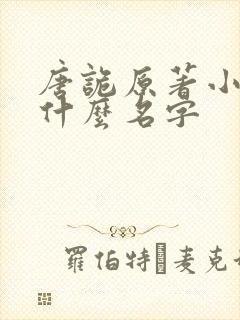 唐诡原著小说叫什么名字封面