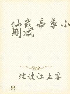 仙武帝尊小说无删减