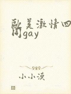 欧美激情四射男同gay