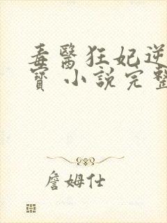 毒医狂妃逆天萌宝 小说完整封面