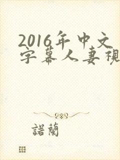 2016年中文字幕人妻视频封面