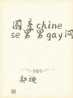 国产chinese男男gay网站