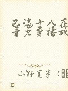 已满十八在线观看免费播放电视剧第5封面