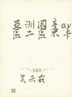 亚洲国产av一区二区不卡