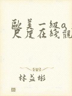 欧美一级a 大尺度在线观看