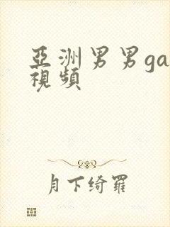 亚洲男男gay视频