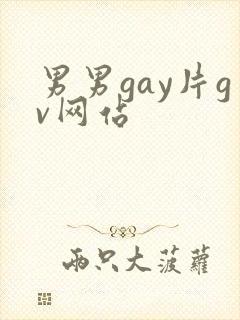 男男gay片gv网站