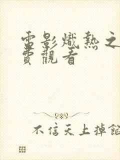 电影炽热之恋免费观看封面